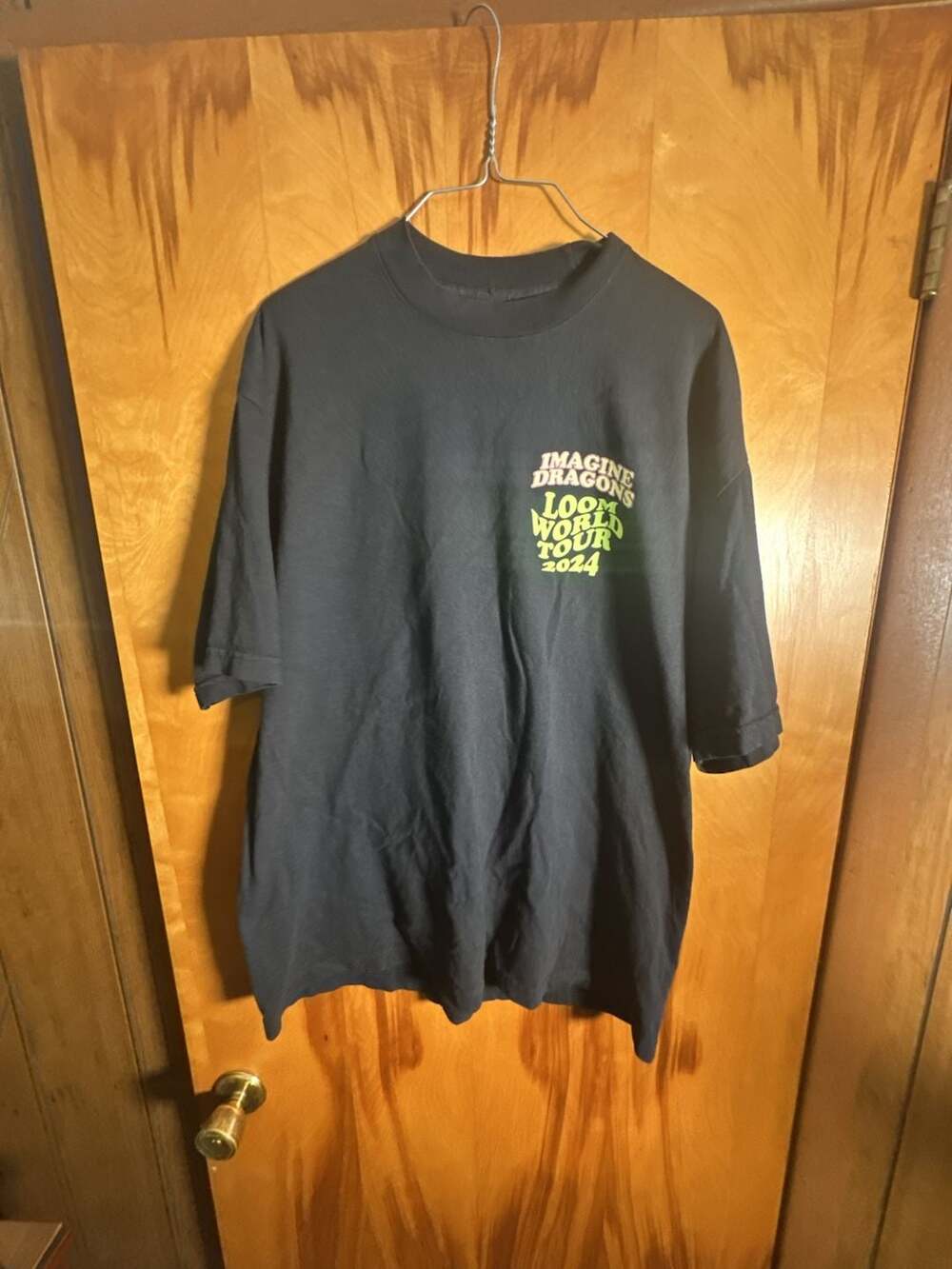 Imagine Dragons Loom World Tour 2024 Dragon Graphic Black T-Shirt Large